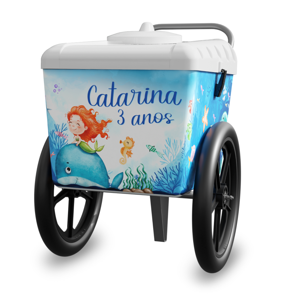 Carrinho de paletas da Paleteria Paulista para eventos