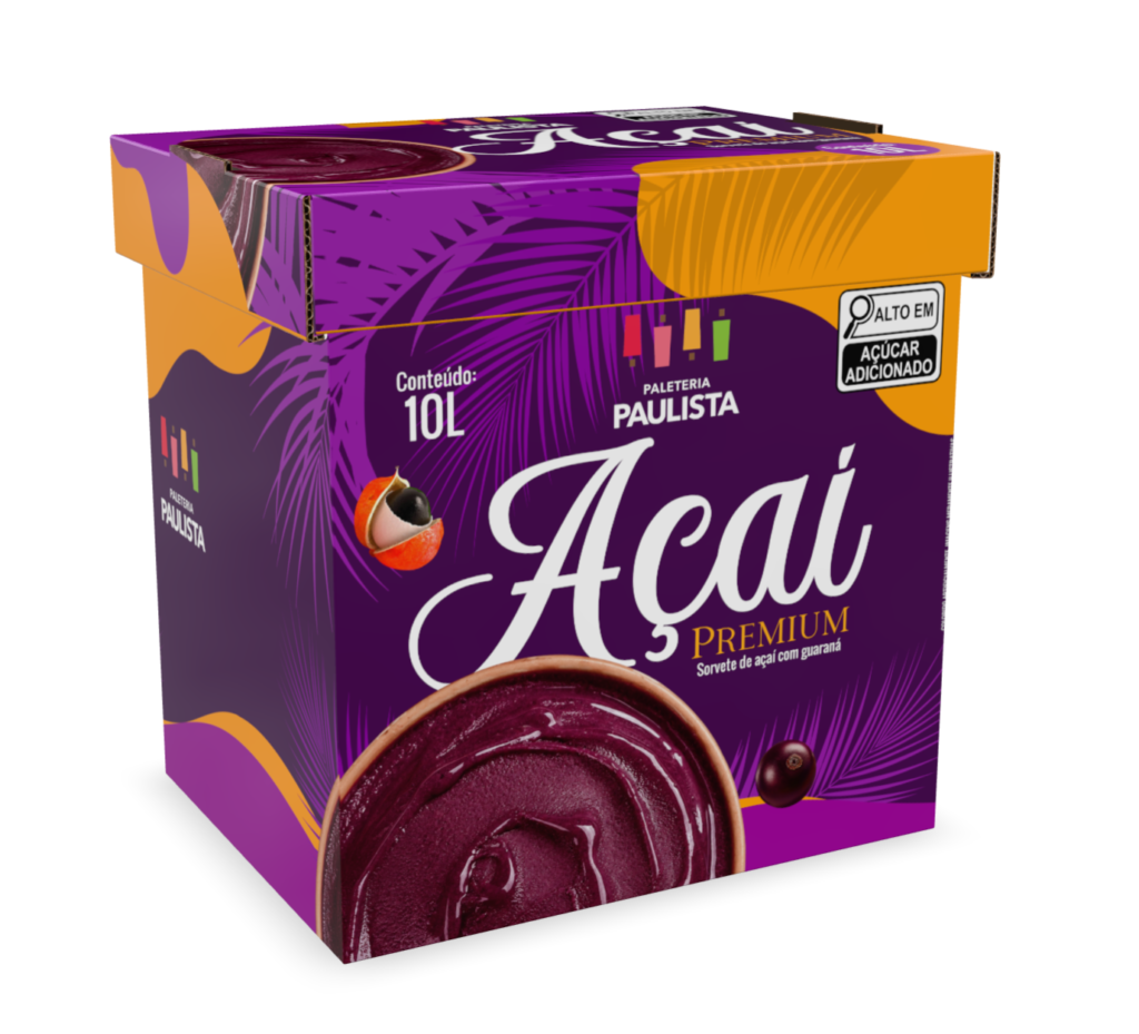Açaí premium da Paleteria Paulista