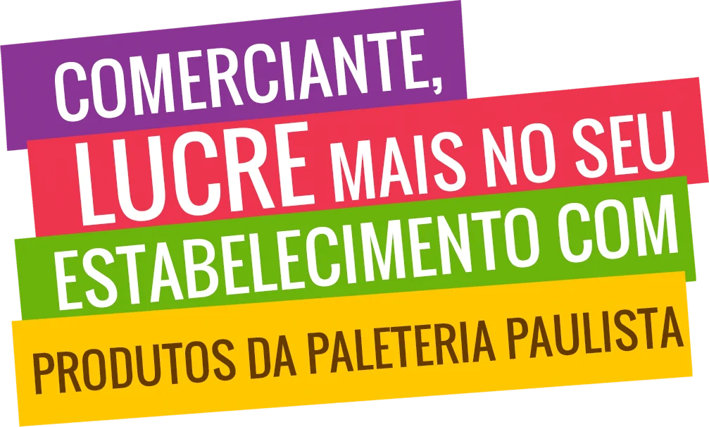 Material de apoio para revendedores da Paleteria Paulista