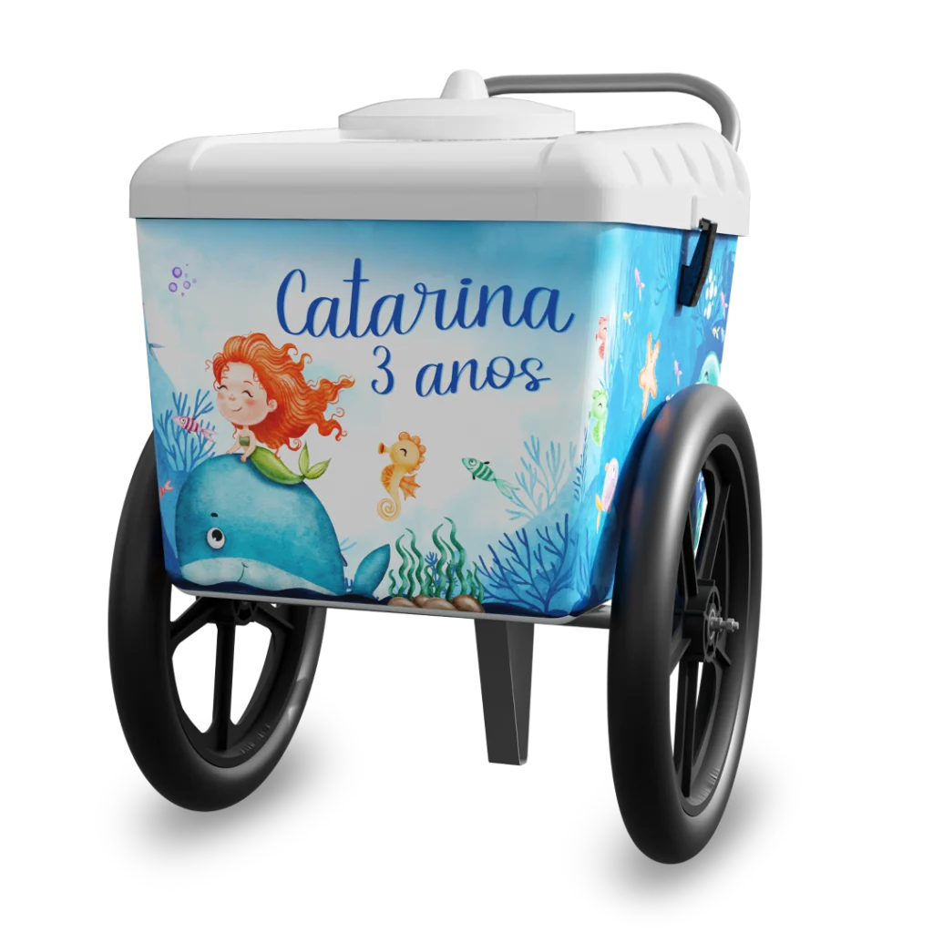 Carrinho de paletas da Paleteria Paulista para eventos